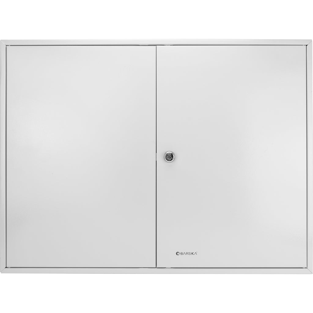 Adjustable Key Cabinet with Key Lock for Secure Storage, Gray Steel, 600-Key Capacity | Premium Home Decor - Grand Goldman