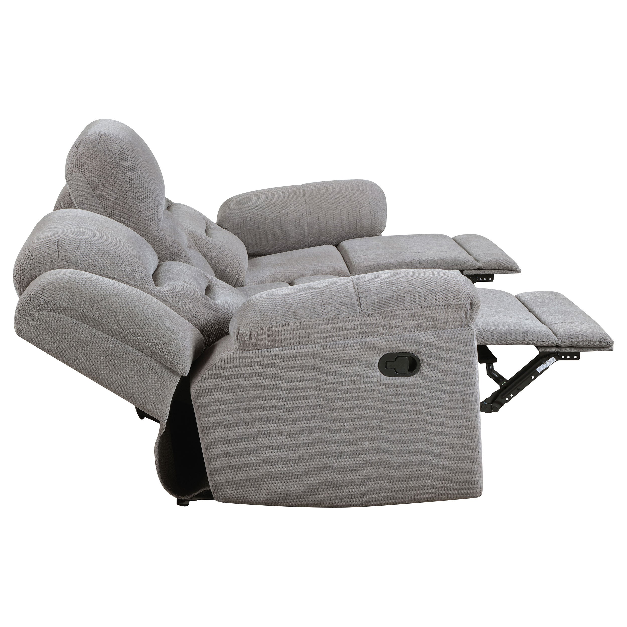Sebring Grey 3-piece Reclining Sofa Set - Grand Goldman Shop