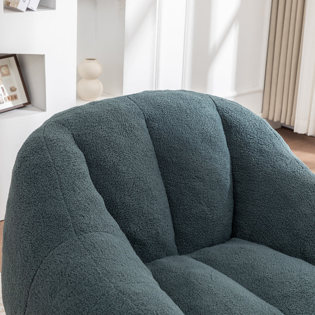 Comfy Bean Bag Chair with Memory Foam Filler – Tufted Soft Stuffed Bean Bag Sofa for Dorm, Apartment, or Living Room – Green - Grand Goldman Shop