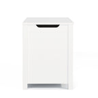 Kids Wooden Toy Box Storage with Safety Hinged Lid for Ages 2+ (White) | Premium Home Decor - Grand Goldman