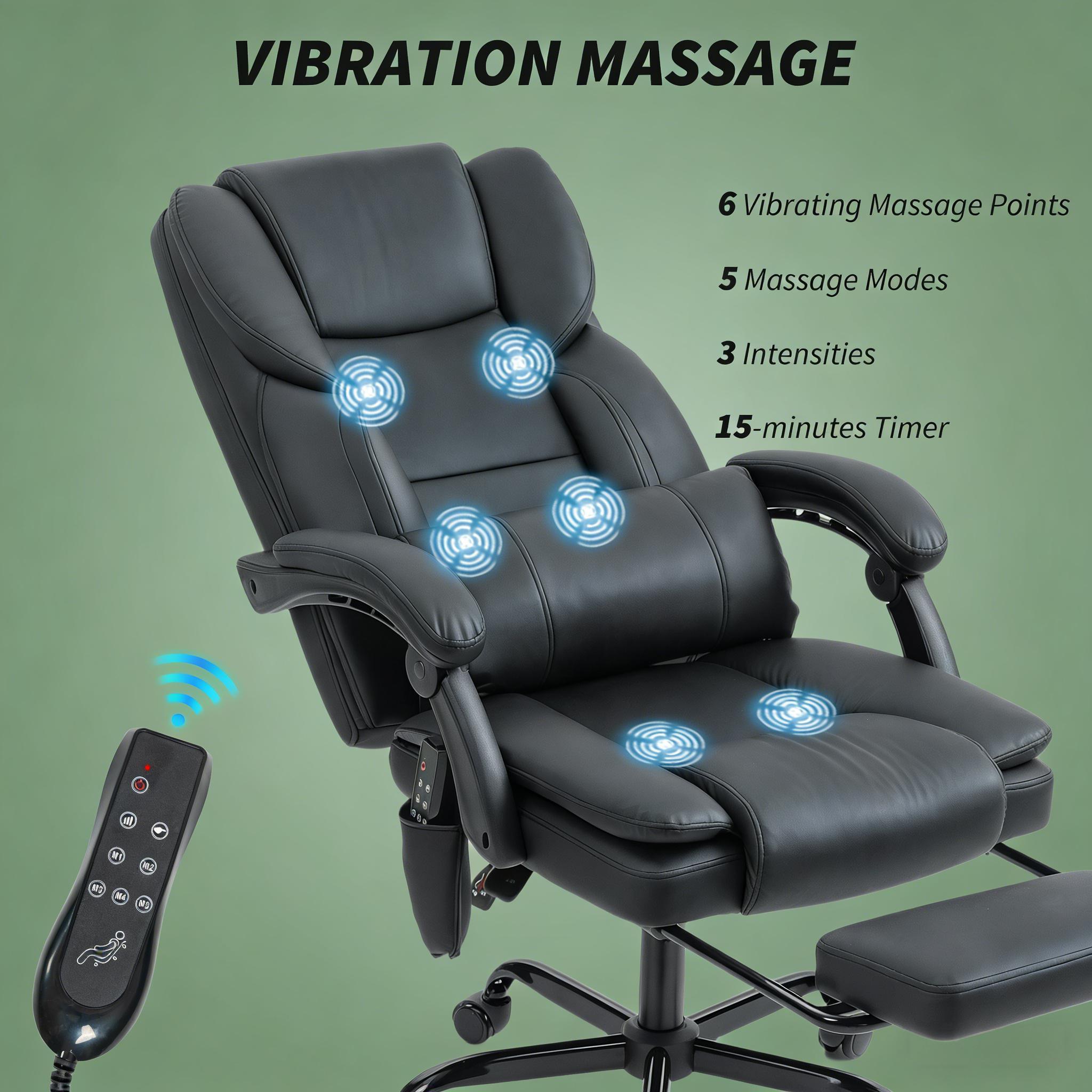 Faux Leather Massage Desk Chair,Office Chair,Reclining Chair | Premium Home Decor - Grand Goldman