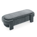 Chenille Upholstered Bench with Large Storage Space for the Living Room, Entryway and Bedroom,Grey,( 51.5''x20.5''x17'' ) - Grand Goldman Shop