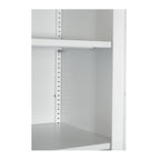 71' Tall Metal Wardrobe Cabinet with 2 Drawers and Hanging Rod, 2 Doors Wardrobe Closet with Shelf for Bedroom, Office, Laundry Room,Entryway ,Foyer,Guesthouse (White) - Grand Goldman Shop