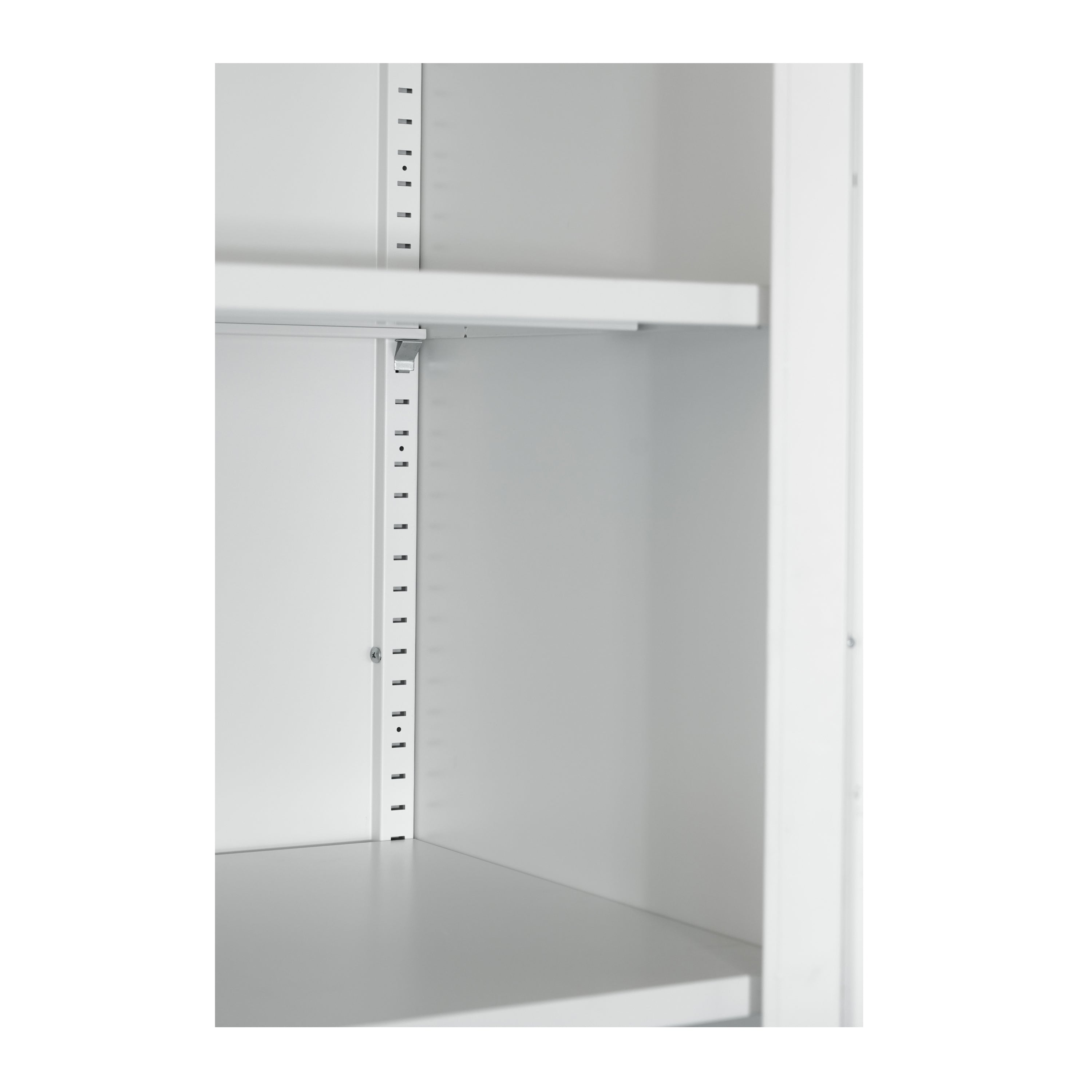 71' Tall Metal Wardrobe Cabinet with 2 Drawers and Hanging Rod, 2 Doors Wardrobe Closet with Shelf for Bedroom, Office, Laundry Room,Entryway ,Foyer,Guesthouse (White) - Grand Goldman Shop