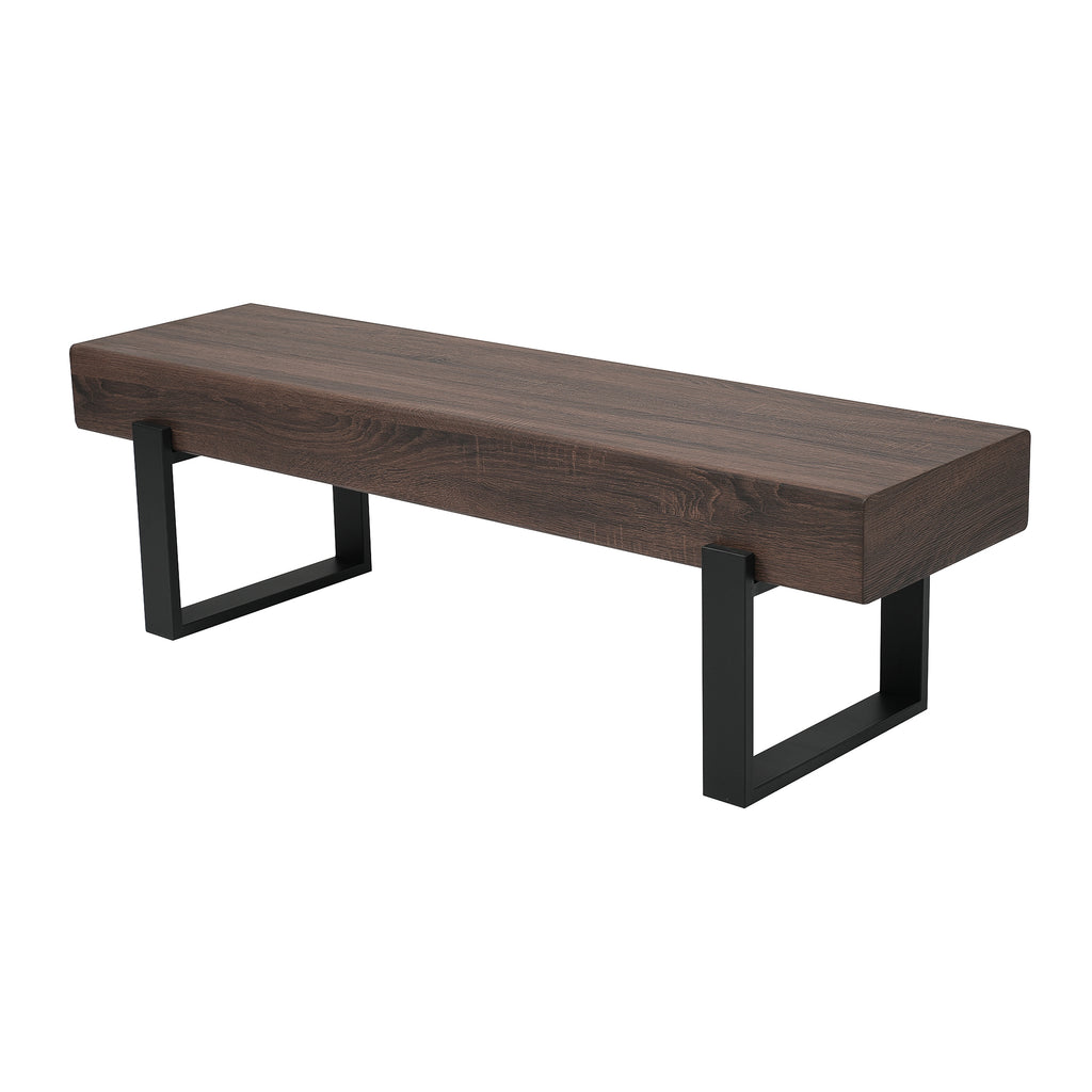 59' Dining Bench, Farmhouse Indoor Kitchen Table Benches, Bed Bench, Industrial Shoe Bench, Entryway Benches - Grand Goldman Shop