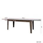 Dining Table , 106.3 in  Large Extendable Kitchen Table - Grand Goldman Shop