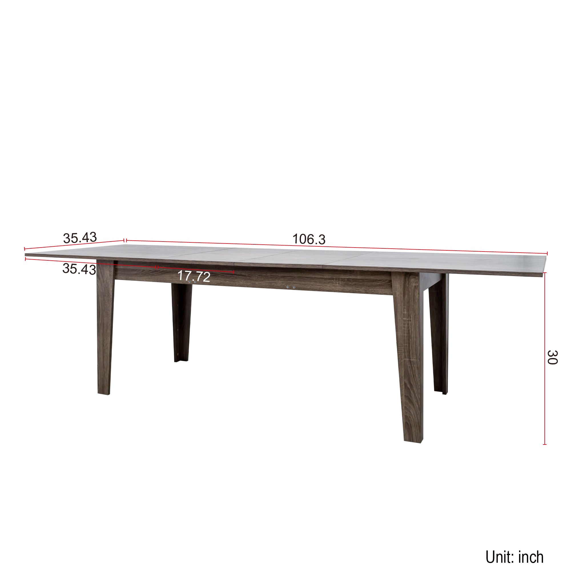Dining Table , 106.3 in  Large Extendable Kitchen Table - Grand Goldman Shop