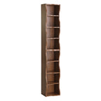 8-layer adjustable shelf ultra-thin bookshelf with a wavy border design, which is more aesthetically pleasing, is suitable for high and narrow, display and multi-functional bookshelves in home offices - Grand Goldman Shop