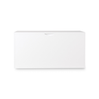 Kids Toy Storage Organizer with Rolling Drawer – Modern White Wooden Toy Chest with Wheels, Large Pull-Out Bin for Nursery, B