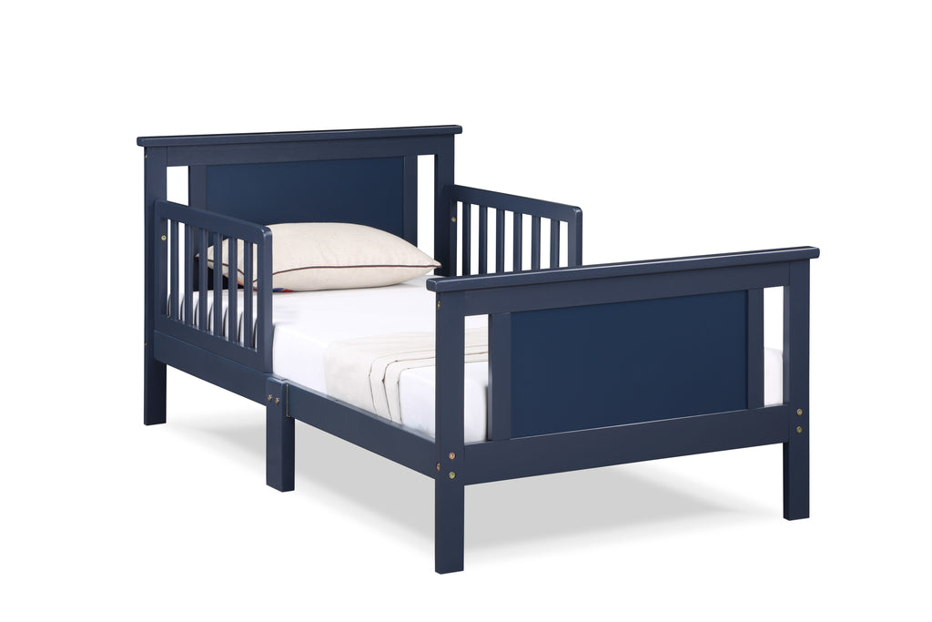 Connelly Reversible Panel Toddler Bed Midnight Blue/Vintage Walnut - Grand Goldman