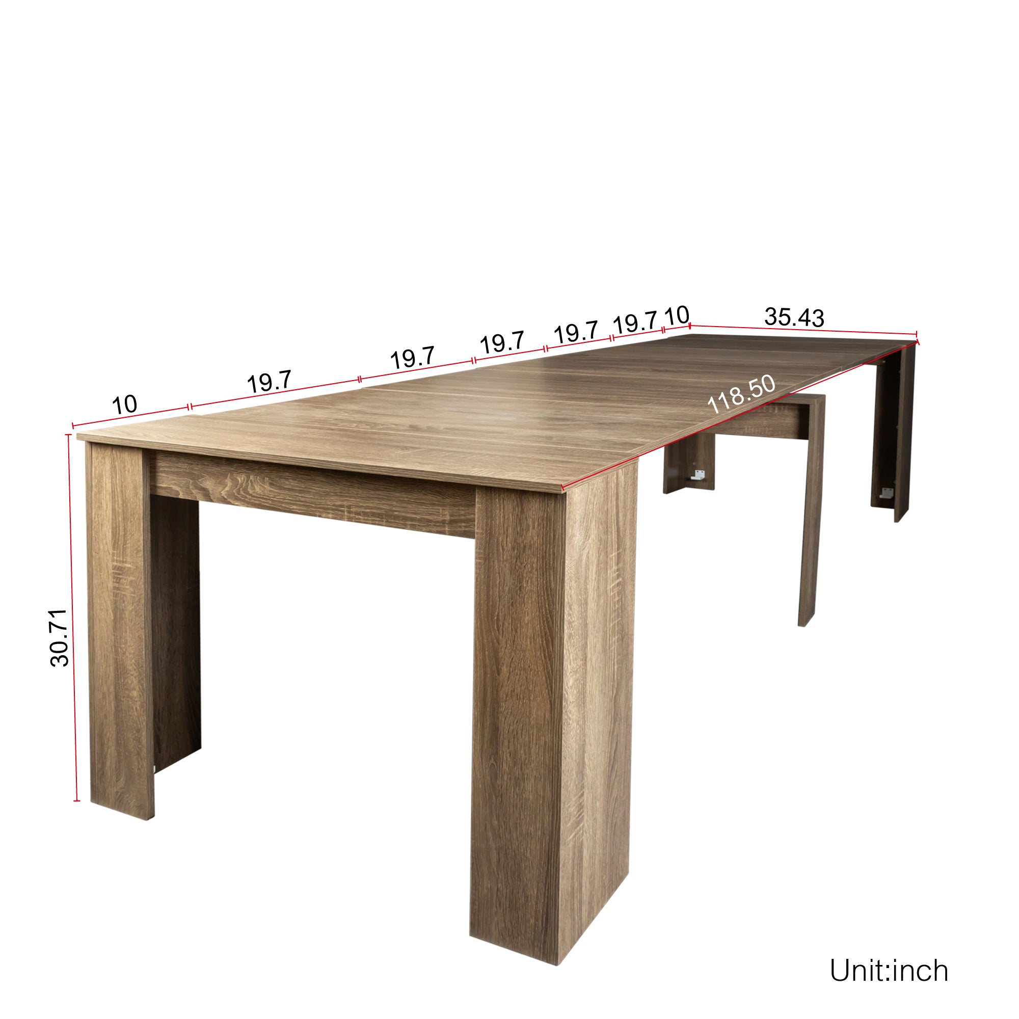 Multifunctional extendable console table - Grand Goldman Shop