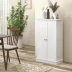 HOMCOM Kitchen Pantry Storage Cabinet w/ 5-tier Shelving, 12 Spice Racks - Grand Goldman Shop