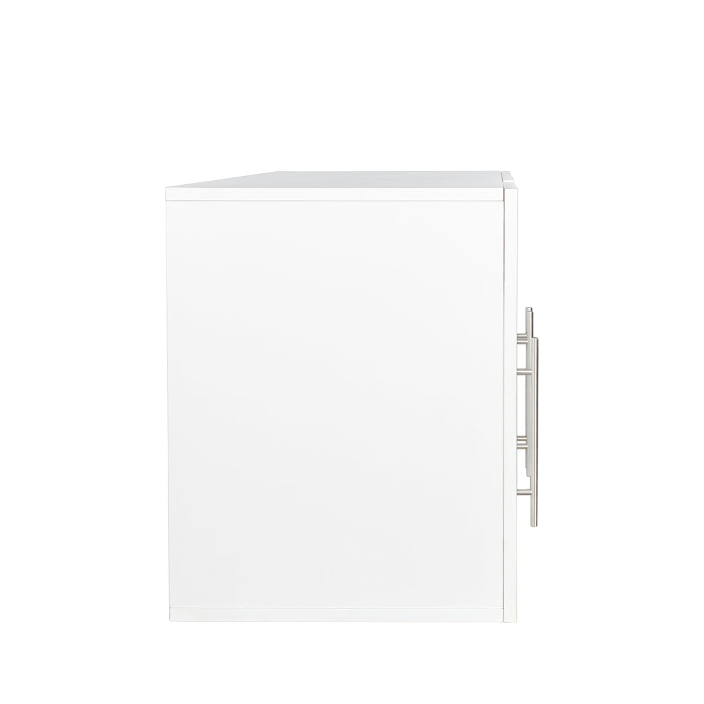 Stackable Wall Mounted Storage Cabinet, 15.75 'D x 35.43' W x 19.69 'H, White - Grand Goldman Shop