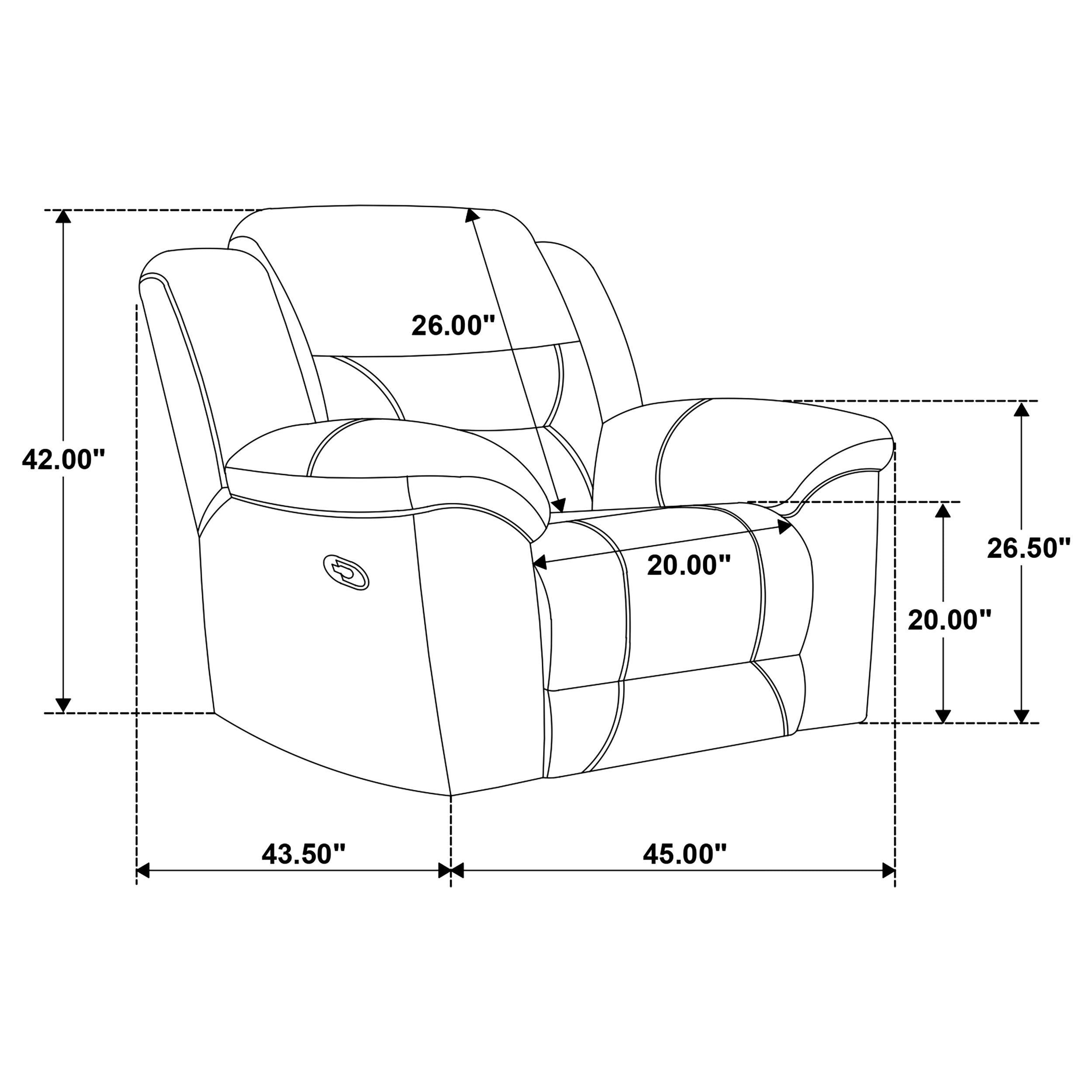Sebring Grey 3-piece Reclining Sofa Set - Grand Goldman Shop