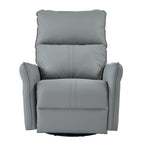 Power Swivel Rocker Recliner Chair for Adults, 270° Swivel Rocking Recliner Chair,Electric Small Recliners for Small Spaces, Single Sofa Recliner for Living Room, Bedroom,RV (Blue-gray+270° Swivel) - Grand Goldman Shop
