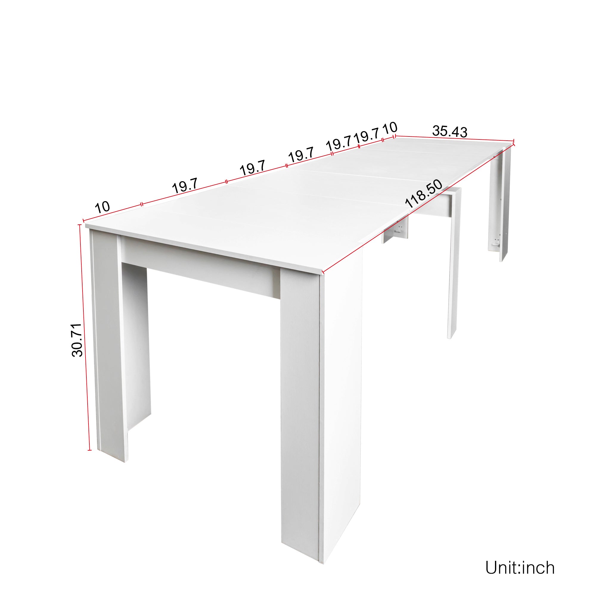 Multifunctional extendable console table - Grand Goldman Shop