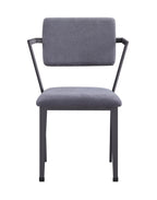 Cargo Gray Fabric & Gunmetal Finish Office Chair - Grand Goldman