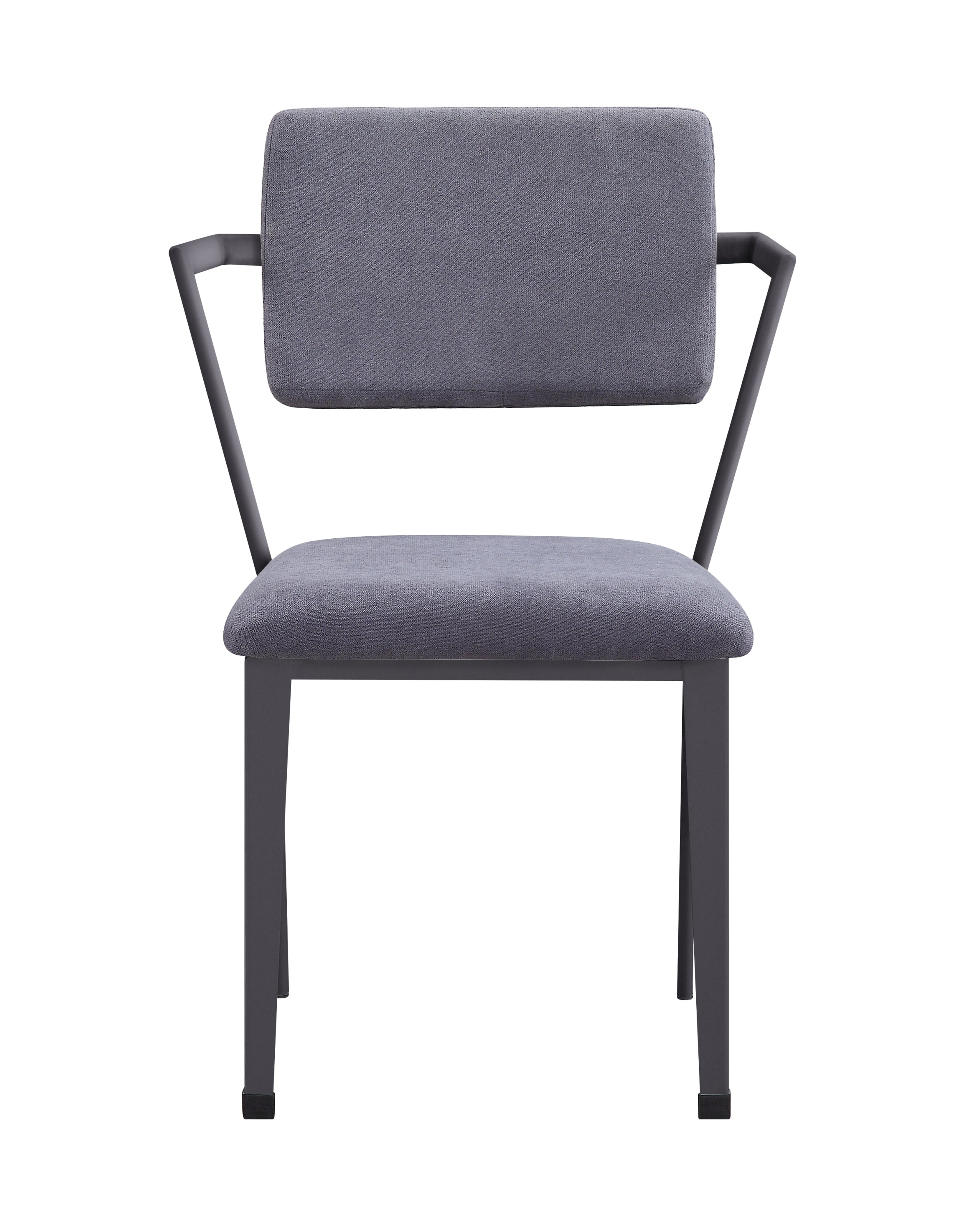 Cargo Gray Fabric & Gunmetal Finish Office Chair - Grand Goldman