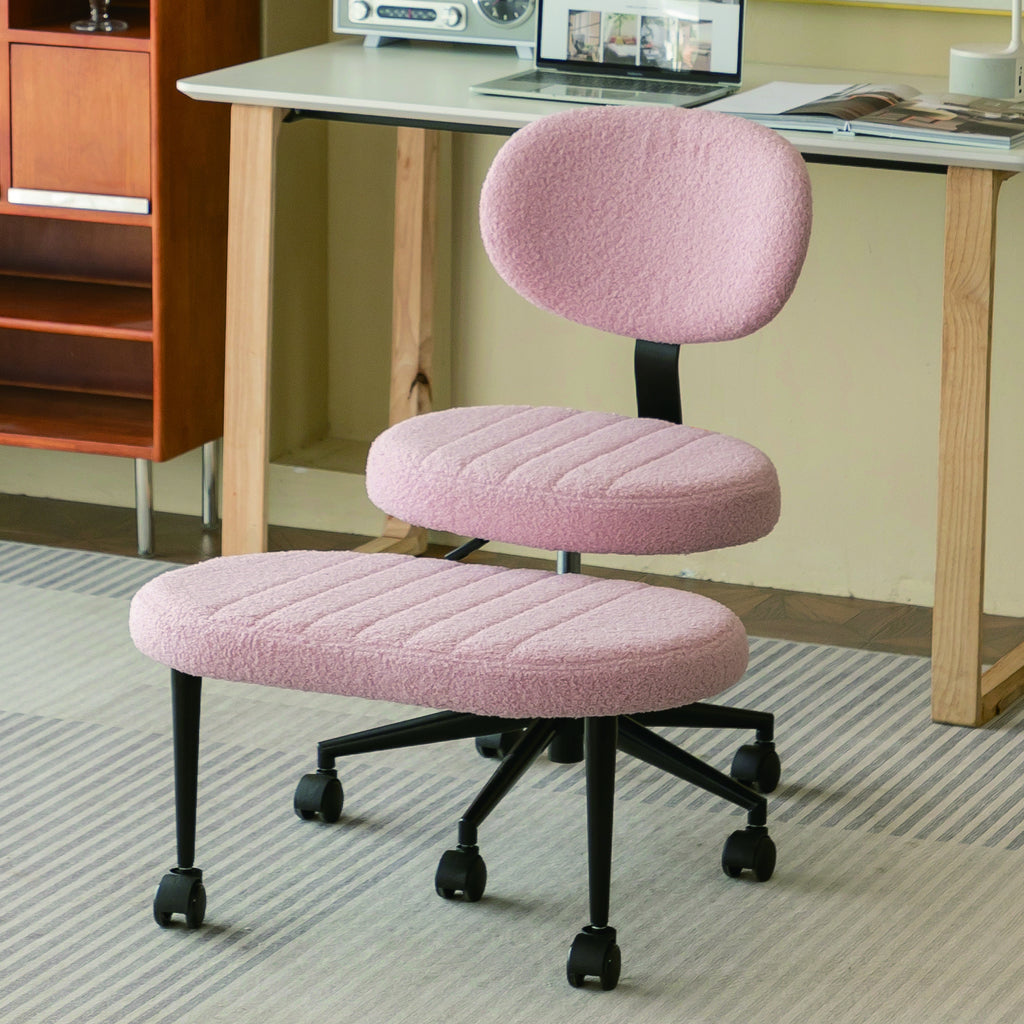 Ergonomic Office Chair – Multi-Position Cross Legged Design for Adults, Swivel Meditation & ADHD Fidget Desk Chair in Soft Bl
