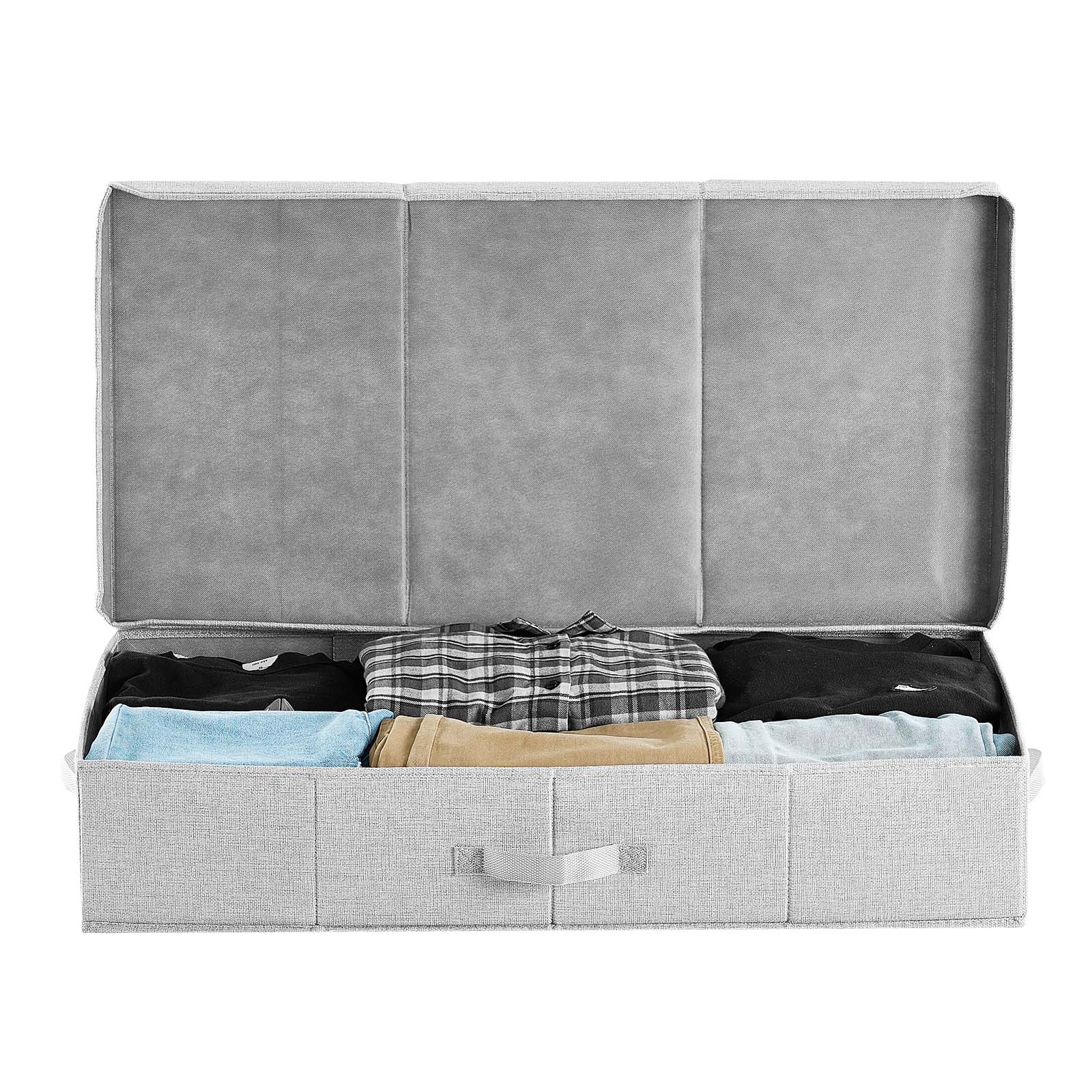 Under Bed Storage 48L Foldable Underbed Box for Household Organization 2 Pack - Grand Goldman Shop