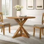 Windvale Cross-Buck Base Dining Table - Grand Goldman Shop