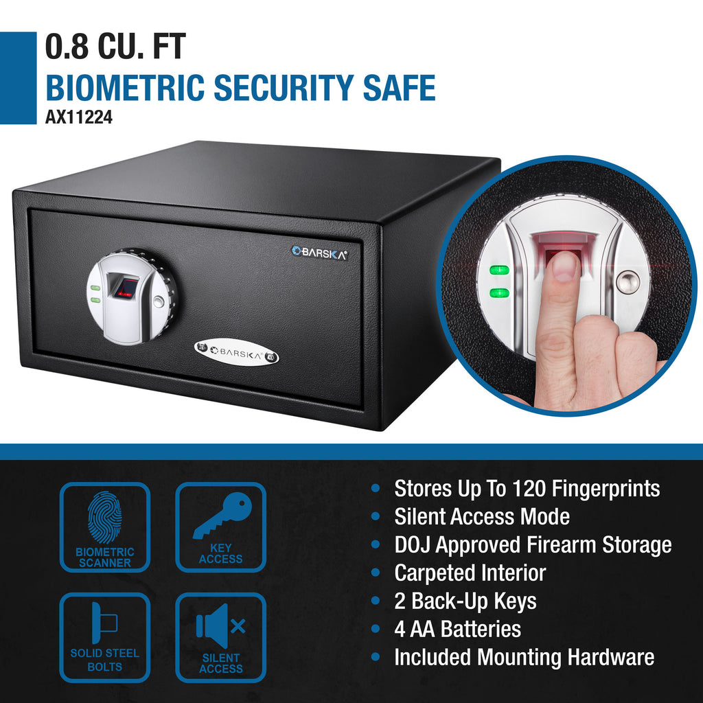 0 79 Cu Ft Biometric Security Safe - Shop Quality Furniture at Grand Goldman