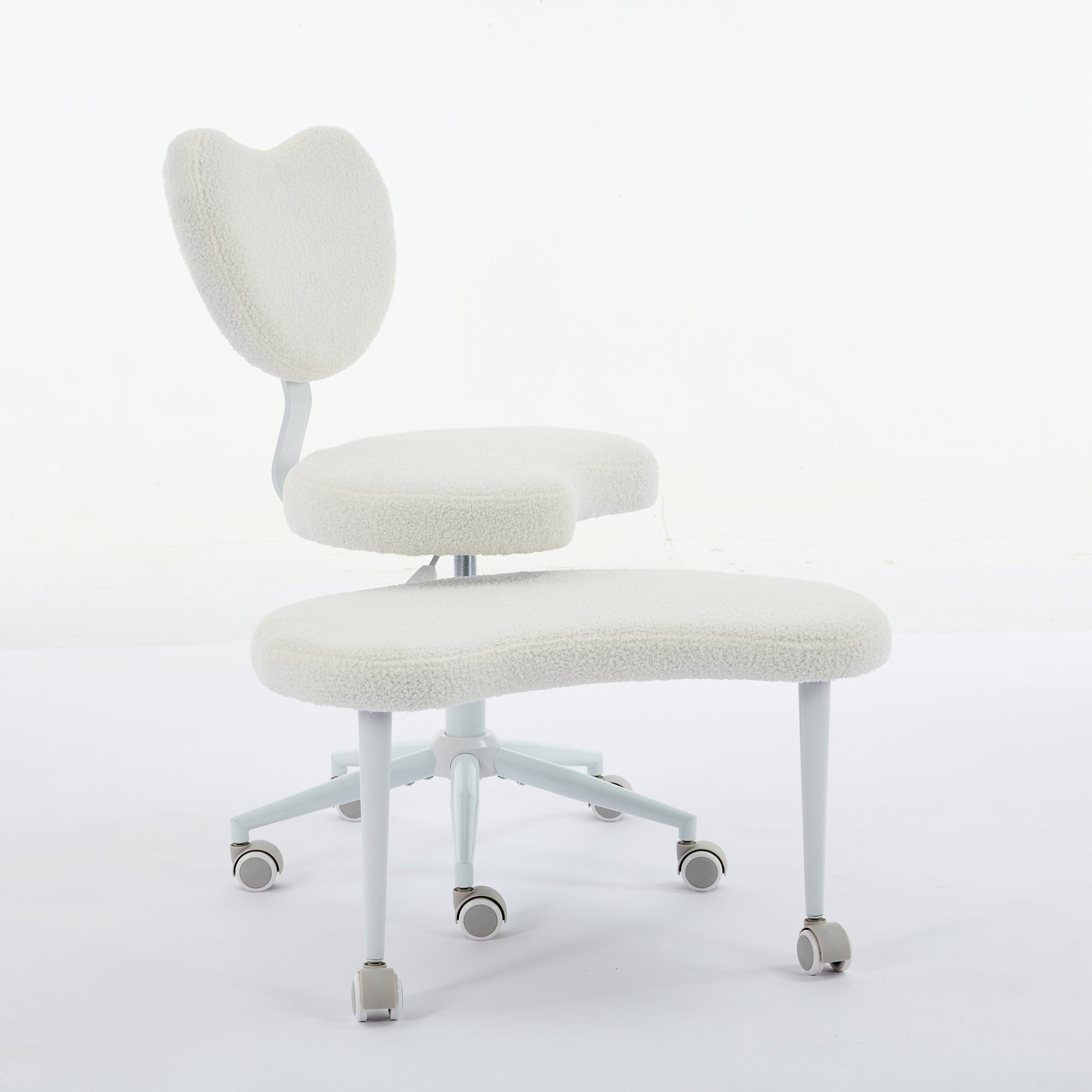 Meditation Chair Plus, Cross Legged Chair with Wheels, ADHD Chair, Criss Cross Desk Chair with Lumbar Support and Adjustable 