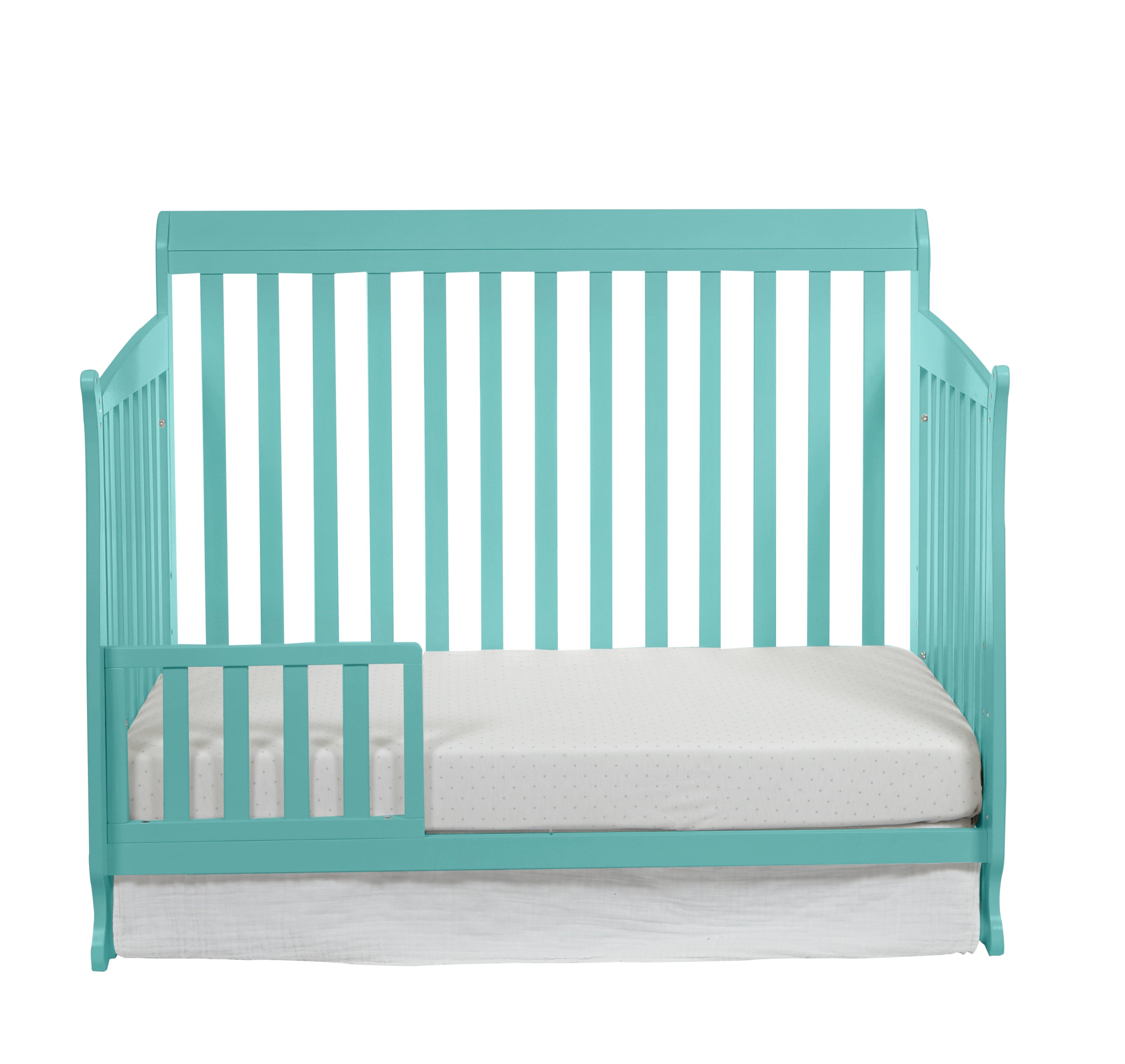 Riley 4-in-1 Convertible Crib Turquoise | Premium Home Decor - Grand Goldman