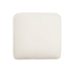 Upholstered Square Ottoman,White,Boucle - Grand Goldman Shop