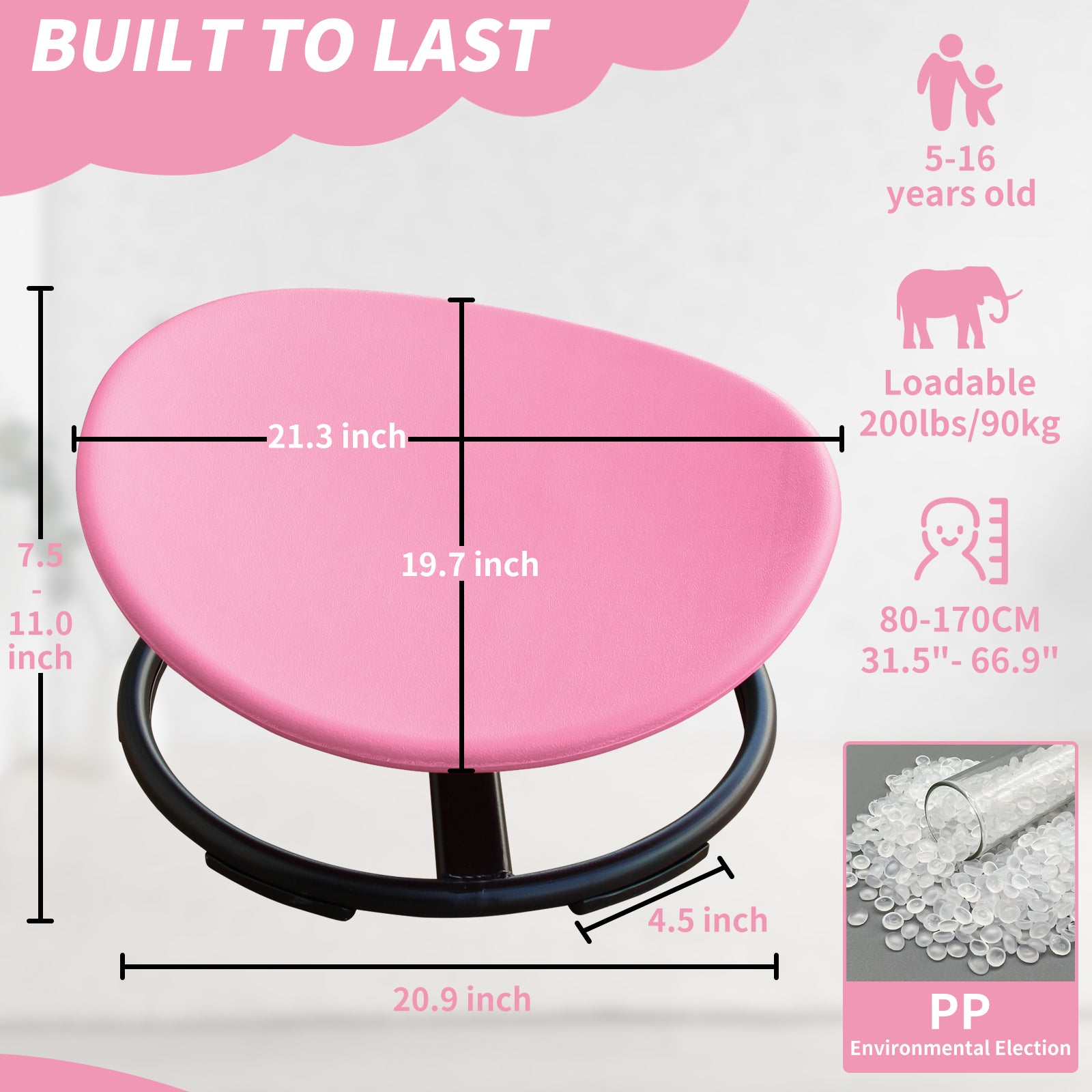 KIds Sensory Swivel Chair For Children With Autism, Sensory Toys For Children With ADHD, Training Body Coordination, For Focu