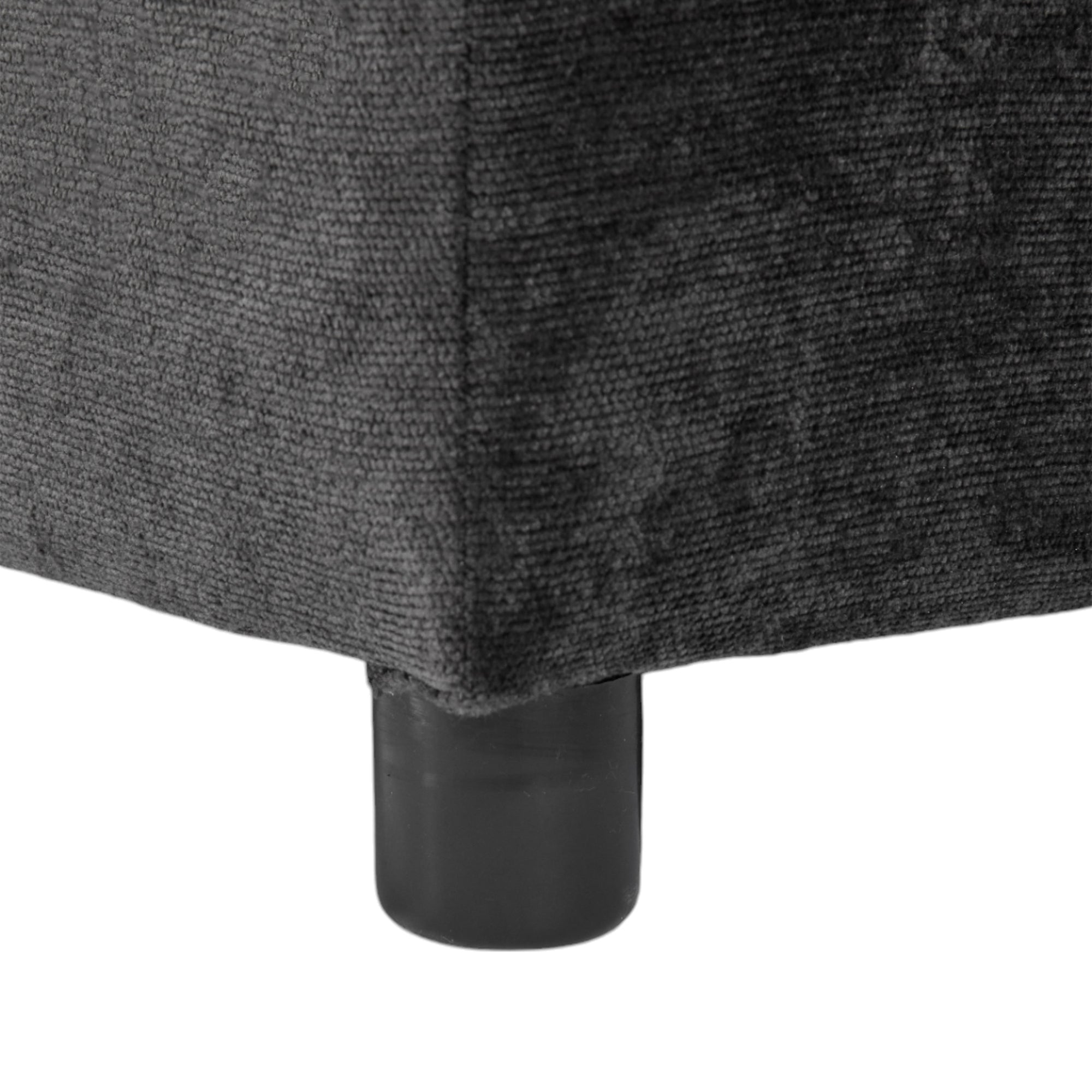 Stylish Modular U-Shaped Sectional Sofa with USB Ports, Black Chenille, 86.6' - Grand Goldman Shop