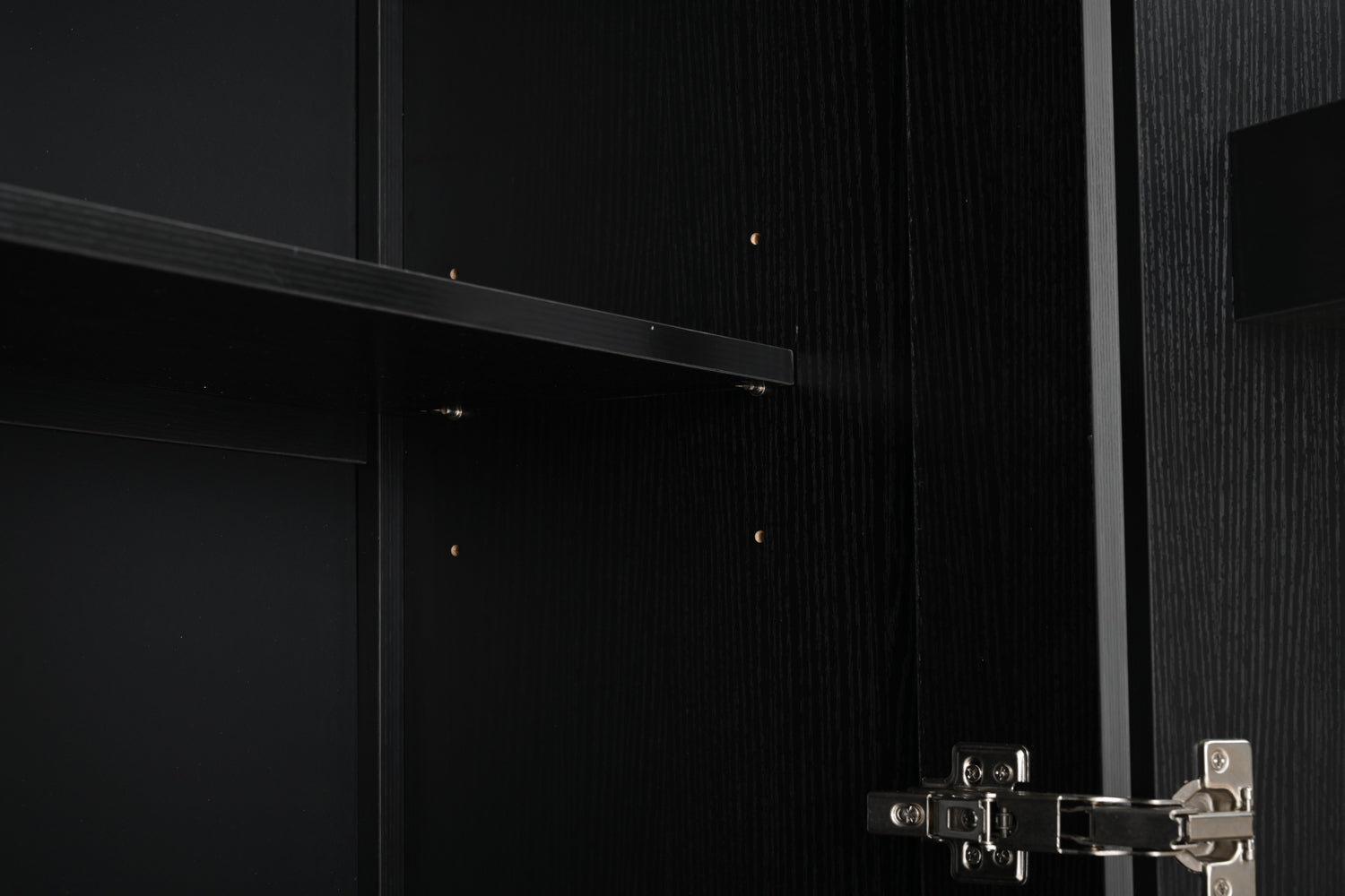 70' Kitchen Pantry Cabinet with 2 Cabinet Shelves,Luxurious Wooden Cupboard with 6 Door Shelves and 3 Drawers for Kitchen, Dining Room,Black - Grand Goldman Shop