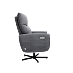 Power Swivel Recliner Chair, Electric Reclining with USB & Type-C Charging, 360° Swivel Velvet Upholstered Accent Chair, for 