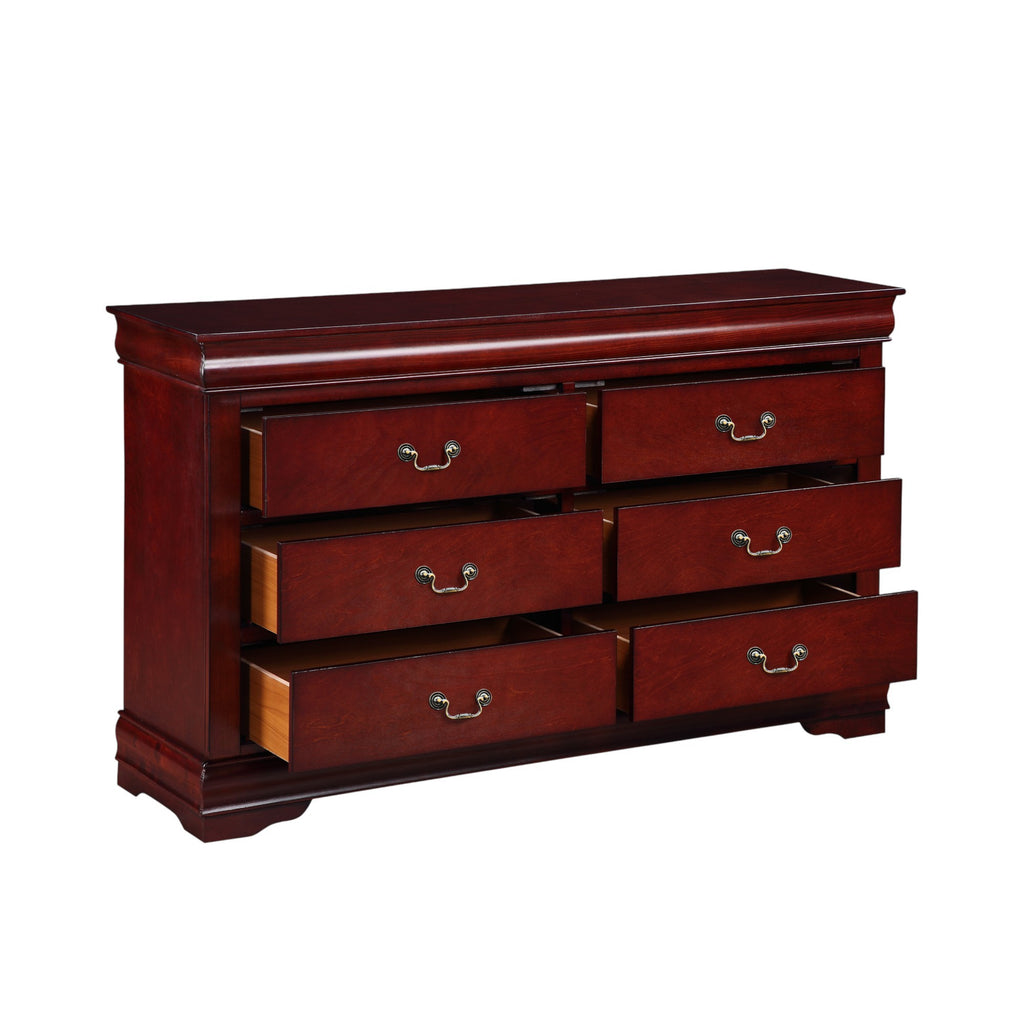 Louis Philippe Cherry Finish Dresser - Grand Goldman Shop