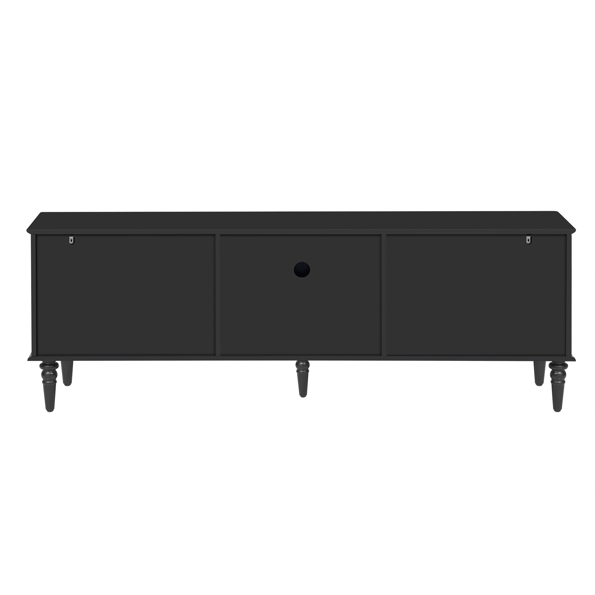 68.9'' Retro TV Stand for TVs up to 75 Inches, Entertainment Center Media Console with Fluted Glass Doors and Five Solid Wood Legs for Living room - Grand Goldman Shop