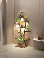 (Vase Shape) Plant Stand Indoor with Grow Lights, Indoor Plant Shelf, Metal Plant Flower Holder Stand, Vase Shape Plant Rack for Home, Patio, Plant Stand, Plant Stand Indoor - Grand Goldman Shop