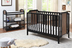 Brees Changing Table Black/Brownstone | Premium Home Decor - Grand Goldman