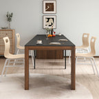 Modern Multifunctional Extendable Dining Table with Outlet, Space Saving Expanding Table with Storage for Party, Weddings, Meetings, Celebrations - Grand Goldman Shop