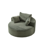 55'L Corduroy Sponge single sofa,No Assembly Required,Fluffy Modern Sleeper Chair for Living room, Bedroom, Lounge and Projection Room(Not a swivel chair.) - Grand Goldman Shop