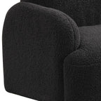Sherpa Upholstered Bear-Shaped Kids Armchair, Black | Premium Home Decor - Grand Goldman