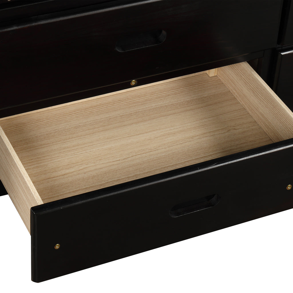 Orisfur. Twin Size Platform Storage Bed Solid Wood Bed with 6 Drawers - Grand Goldman Shop