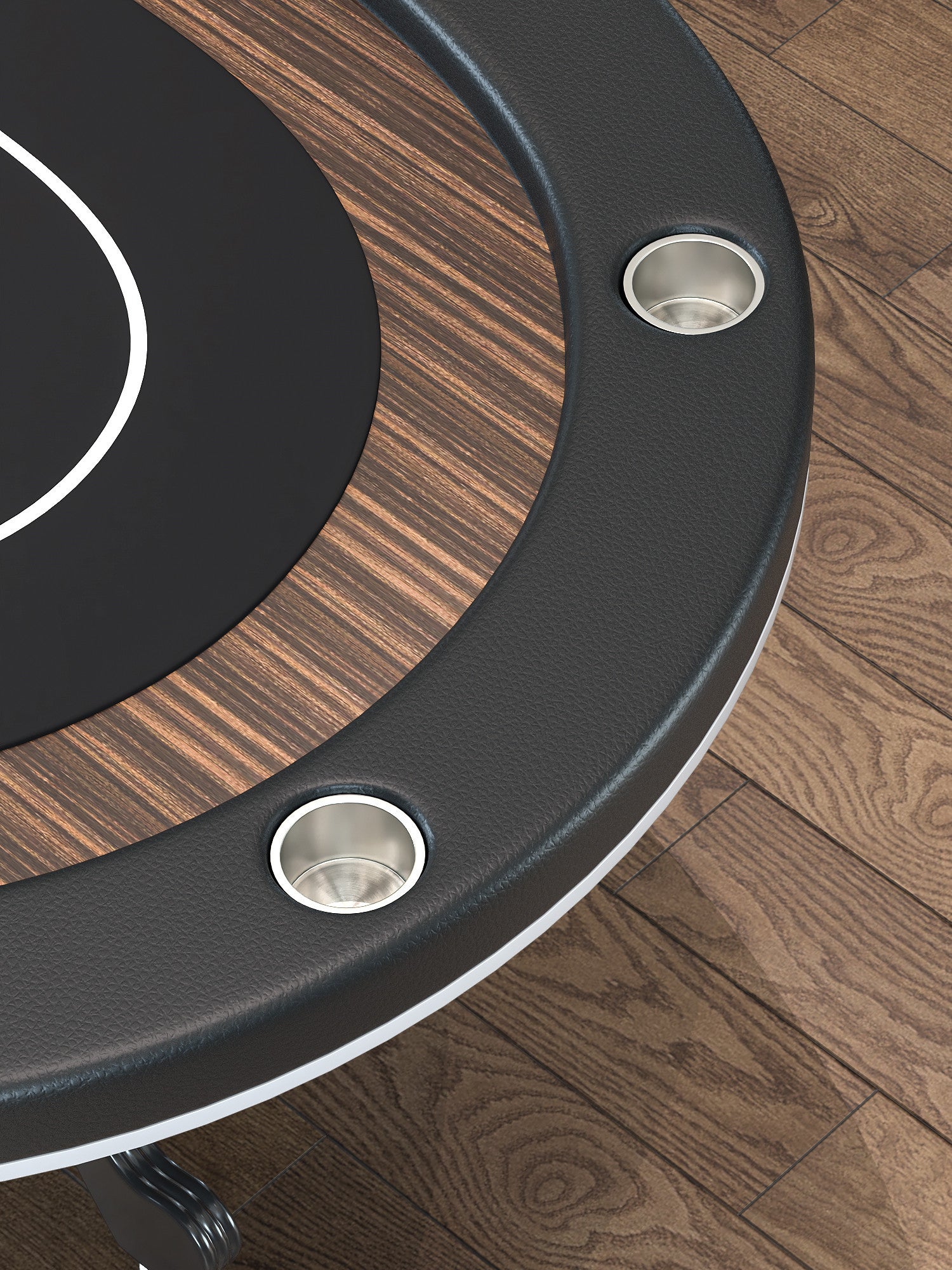 INO Design 96' Poker Table for Casino Texas Holdem Game with Premium Aura Speed Cloth Wooden Texture Racetrack Chips Tray Cup