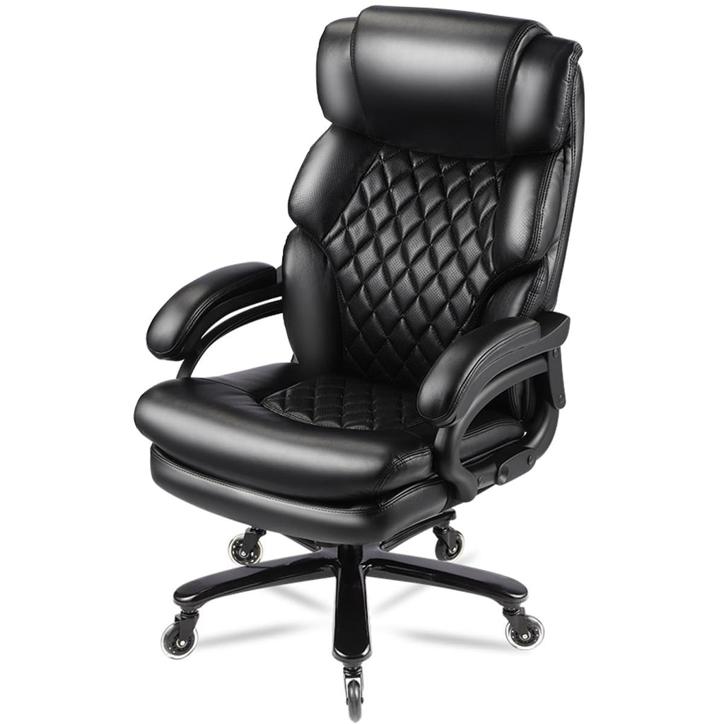 Stylish 500lbs Big and Tall Office Chair for Heavy People Executive Office Chair with Wide Spring Seat Computer Desk Chair 36