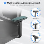 Ergonomic Office Chair,Mesh Desk Chair with Adjustable Lumbar Support and Headrest,Comfy Computer Chair with 3D Armrest Recli