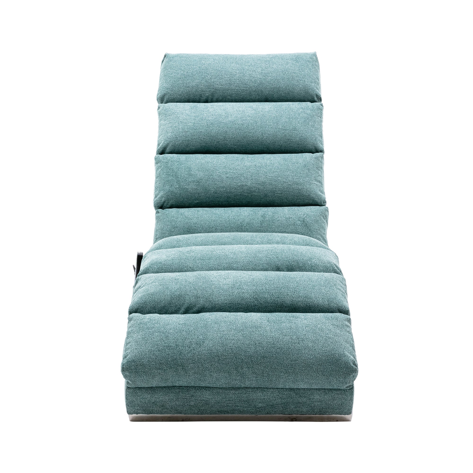 Ergonomic Electric Massage Chaise Lounge with Remote Control, Teal Linen Upholstery, 5 Modes for Relaxation - Grand Goldman Shop