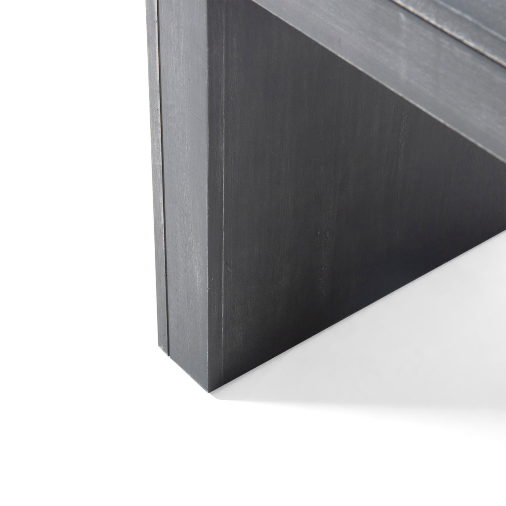 Acacia Wood Dining Bench, Black - Grand Goldman Shop