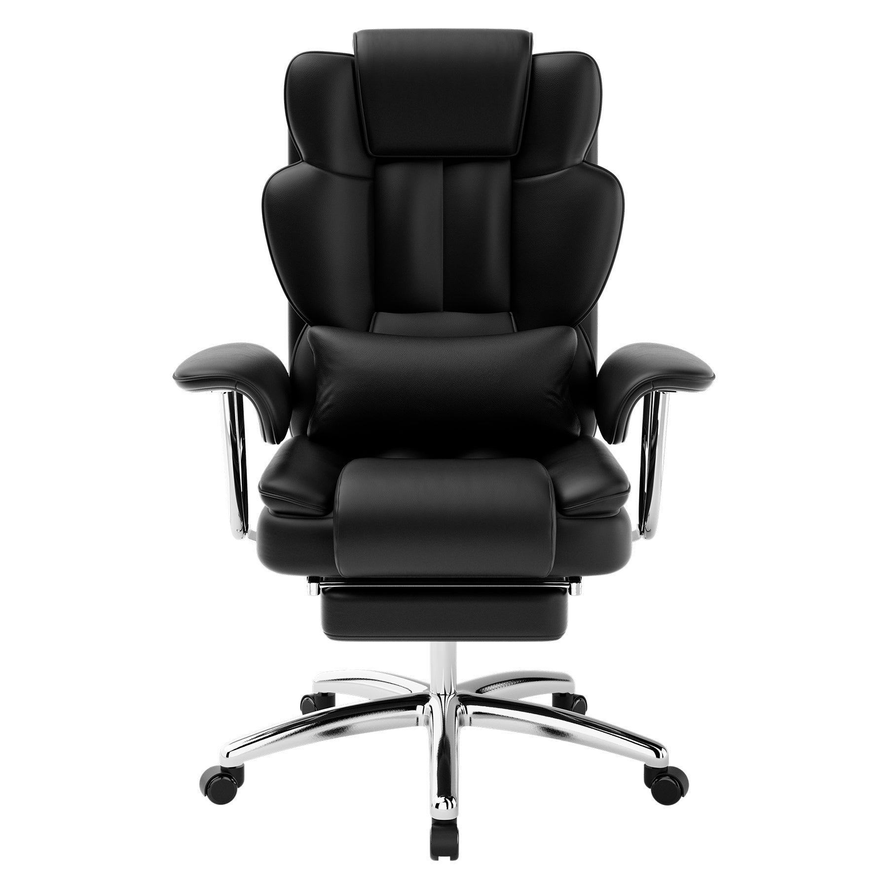 Office Chair, Big and Tall Executive Office Chair with Footrest, Leather Computer Chair, Ergonomic Reclining Chair High Back,