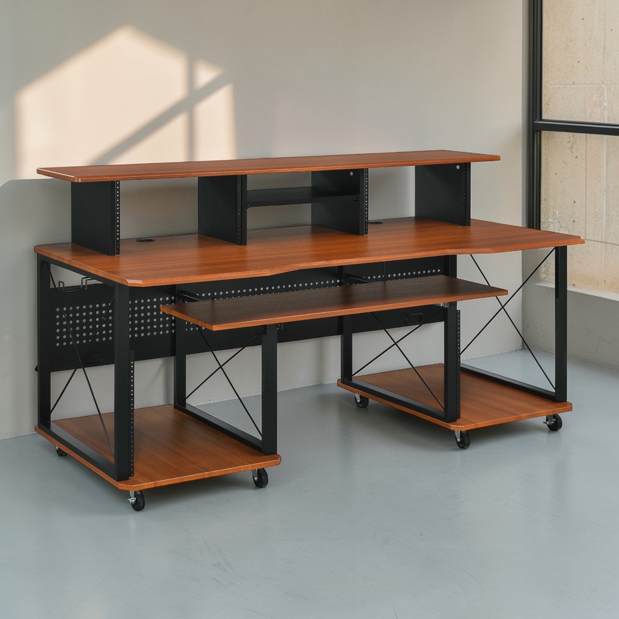 Megara Cherry & Black Finish Music Desk - Grand Goldman