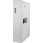 Digital Keypad Wall Safe Key Cabinet with 100 Key Capacity in White Steel | Premium Home Decor - Grand Goldman