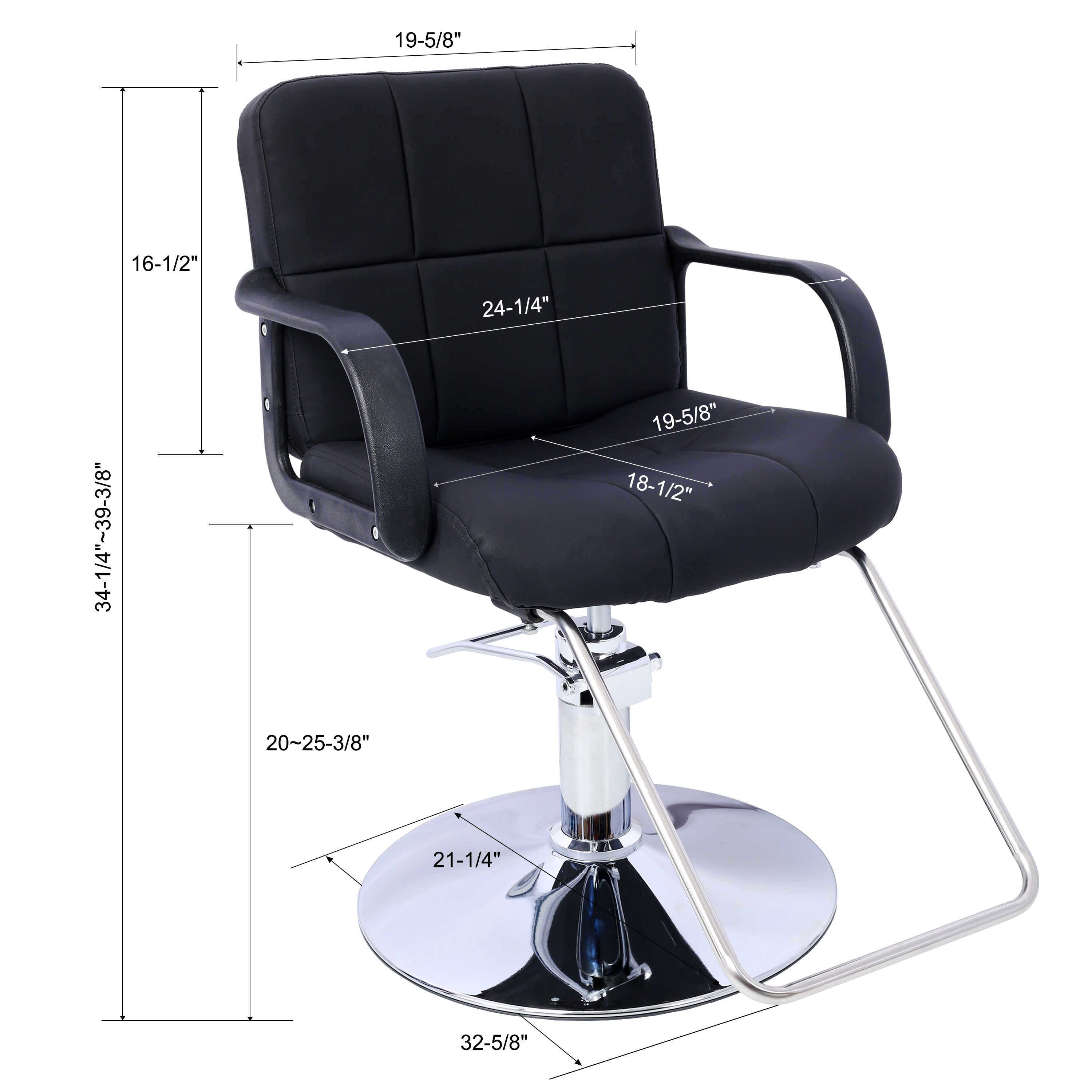 Hair Salon Chair Styling Heavy Duty Hydraulic Pump Barber Chair Beauty Shampoo Barbering Chair for Hair Stylist Women Man,wit